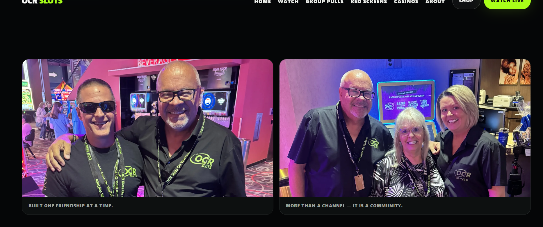 Mike from OCR Slots with a friend at a casino